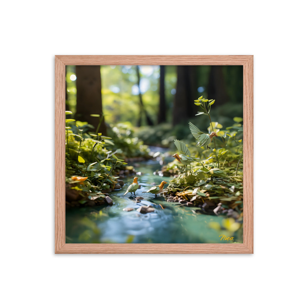 Relaxing By The Brook Series Print #8 - Framed Paper Print