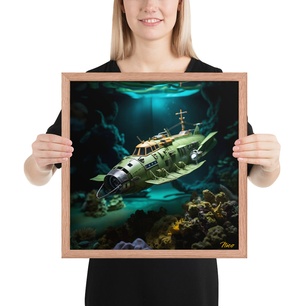 20,000 Leagues Under The Sea Series Print #10 - Framed Paper Print