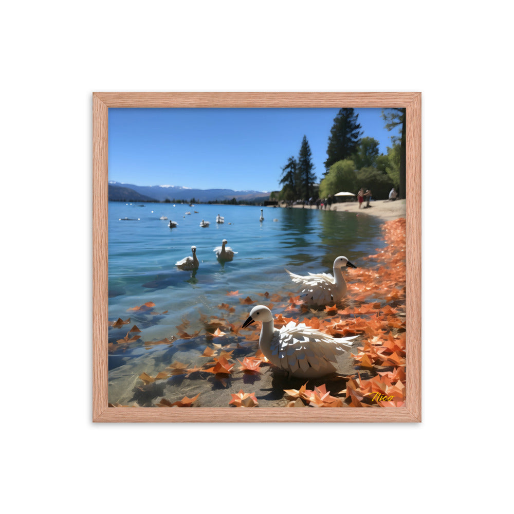 Atop The Mountain Lakeshore Series Print #2 - Framed Paper Print