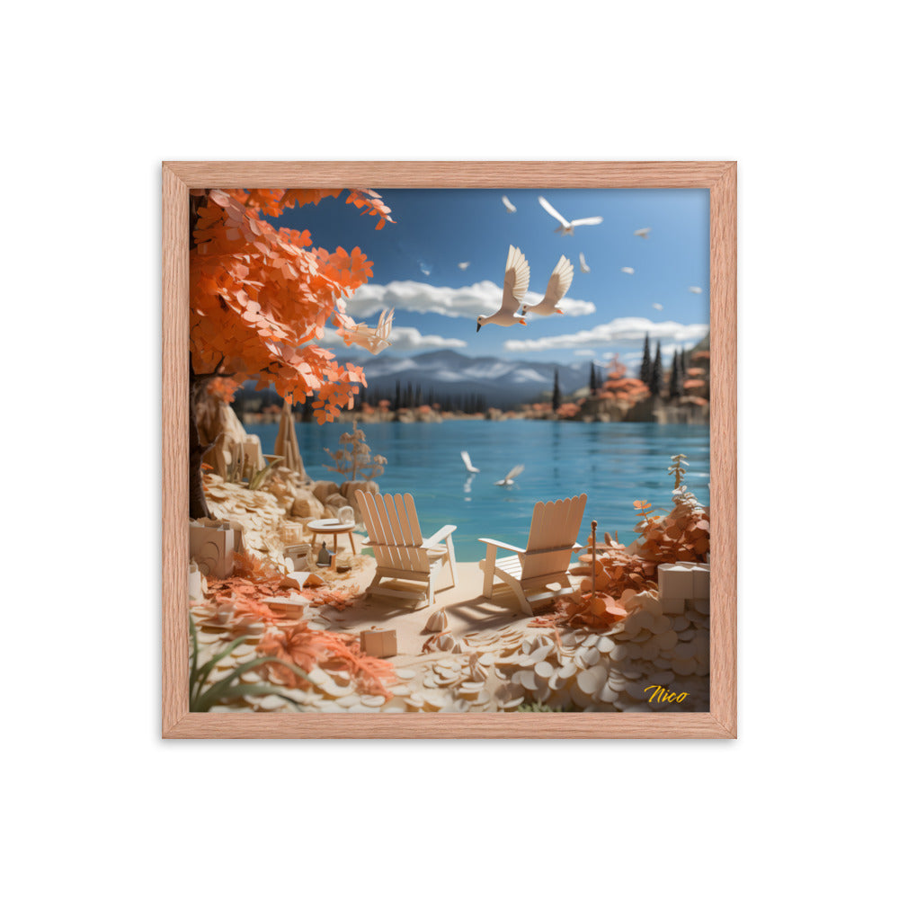 Atop The Mountain Lakeshore Series Print #10 - Framed Paper Print