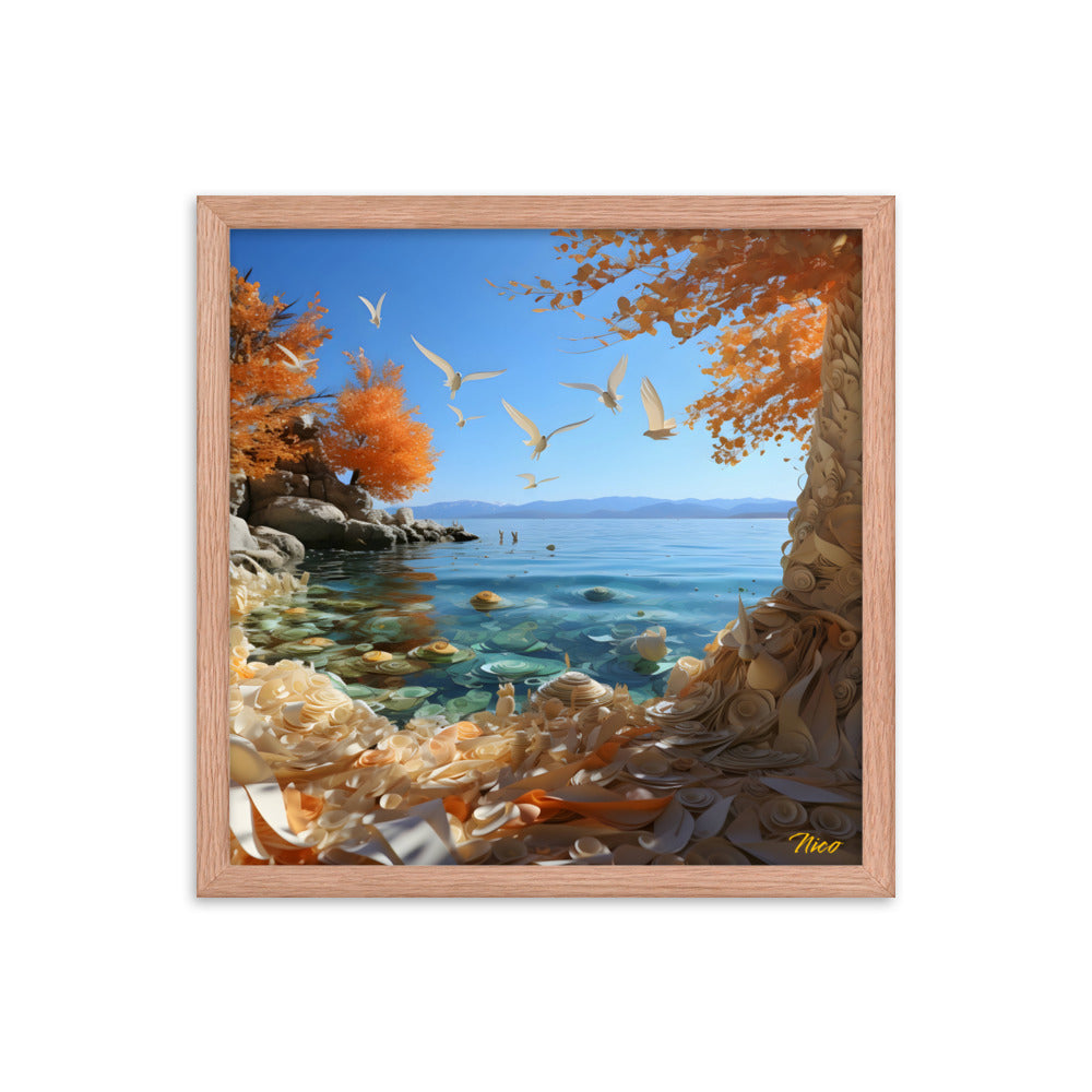 Atop The Mountain Lakeshore Series Print #9 - Framed Paper Print