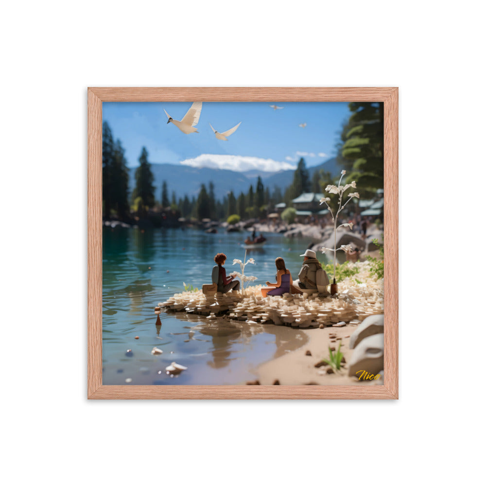 Atop The Mountain Lakeshore Series Print #7 - Framed Paper Print