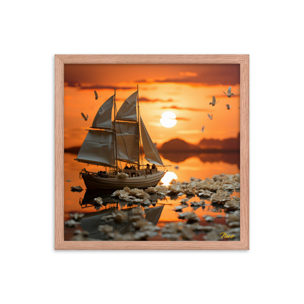 Into The Sunset Series Print #9 - Framed Paper Print