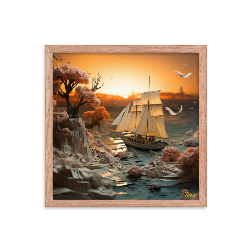 Into The Sunset Series Print #3 - Framed Paper Print