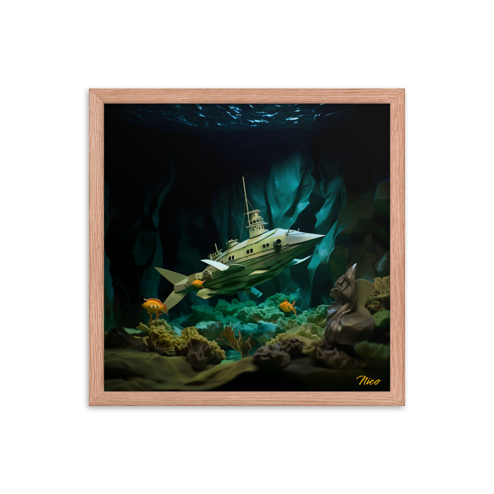 20,000 Leagues Under The Sea Print #8 - Framed Paper Print