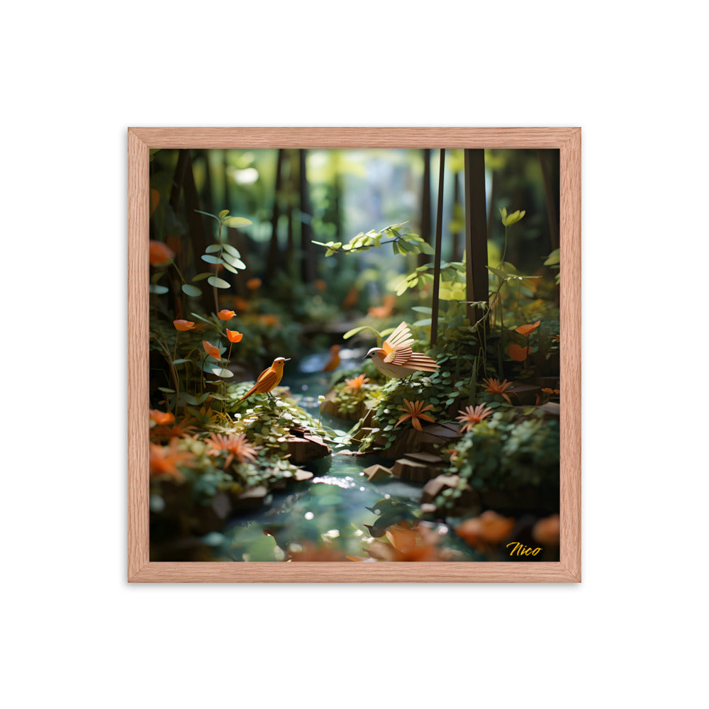 Relaxing By The Brook Series Print #6 - Framed Paper Print