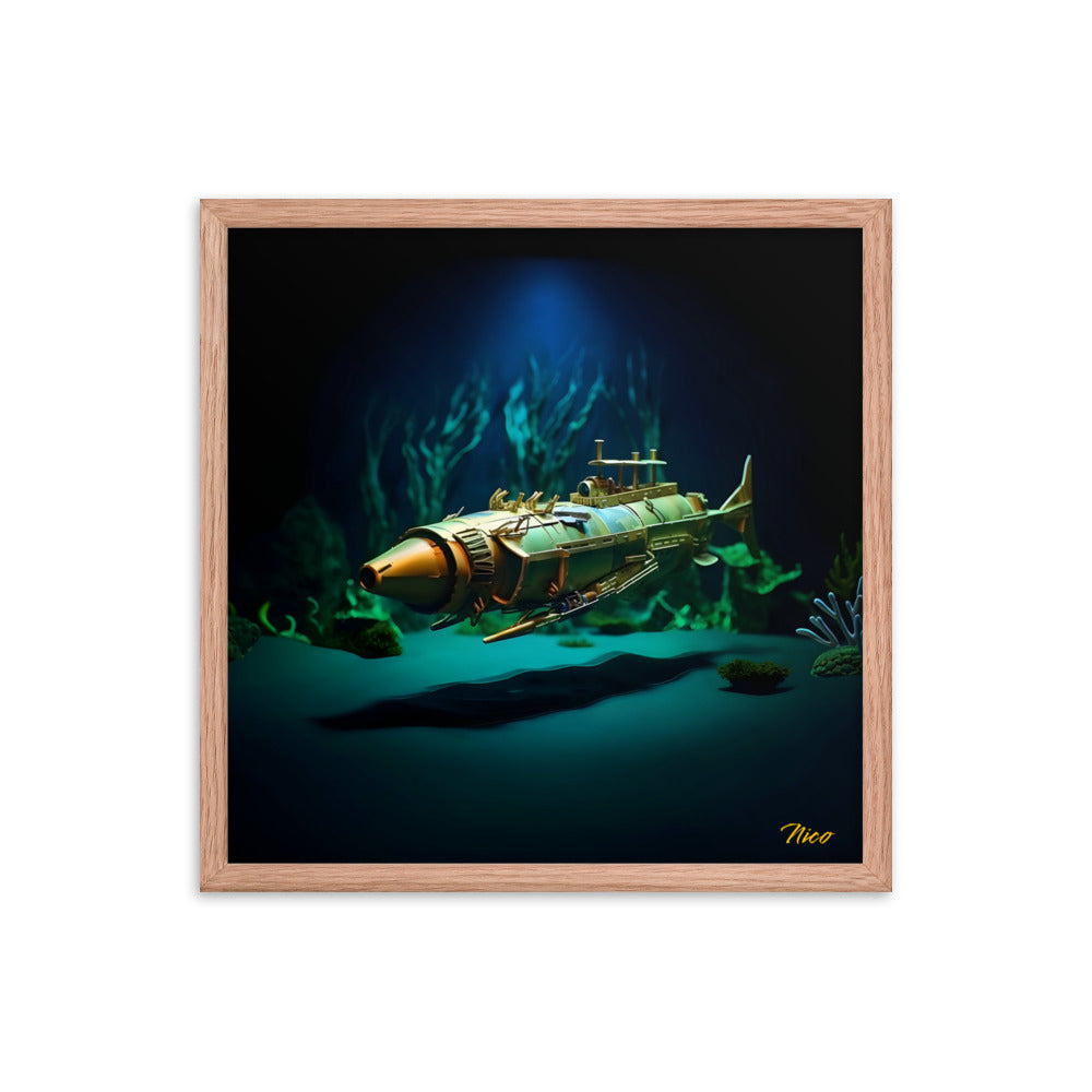 20,000 Leagues Under The Sea Series Print #6 - Framed Paper Print