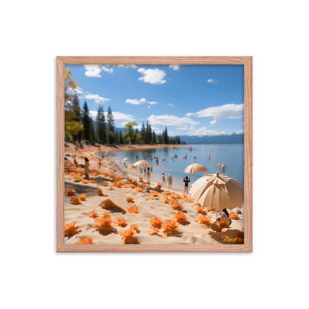 Atop The Mountain Lakeshore Series Print #8 - Framed Paper Print