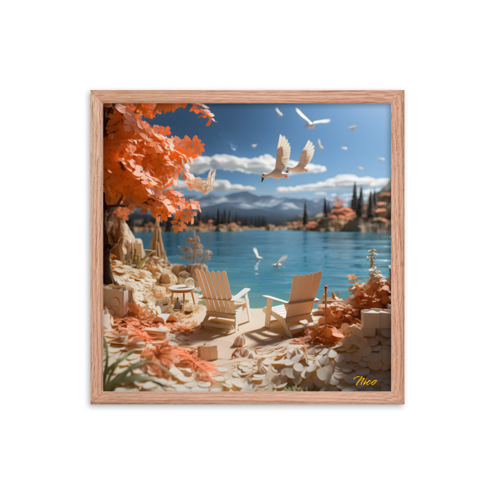 Atop The Mountain Lakeshore Series Print #10 - Framed Paper Print