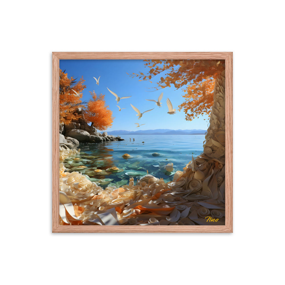 Atop The Mountain Lakeshore Series Print #9 - Framed Paper Print