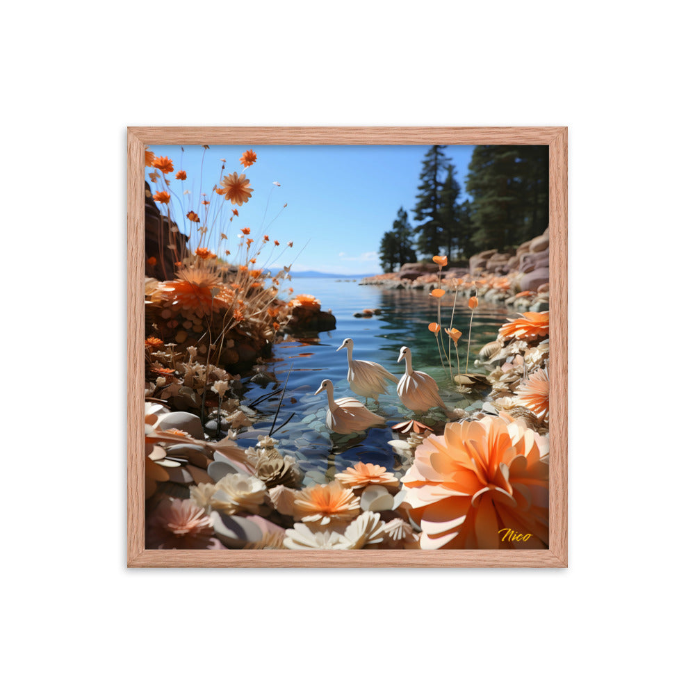 Atop The Mountain Lakeshore Series Print #4 - Framed Paper Print