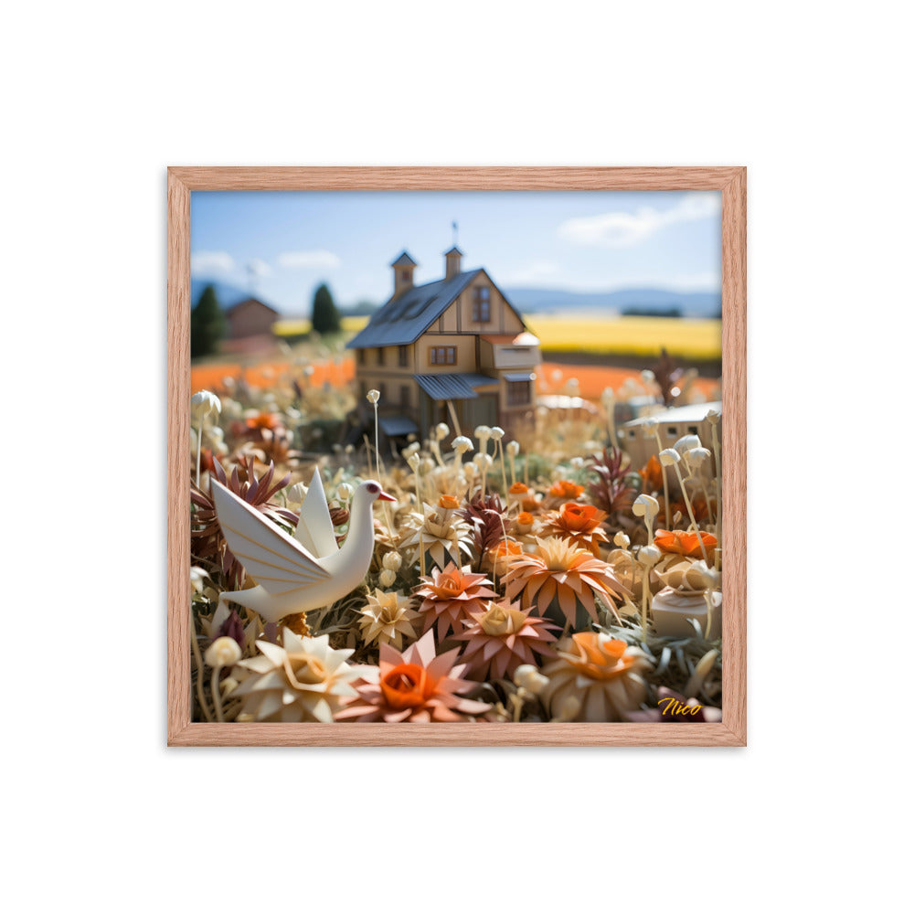 Meadow By The Farm Series Print #9 - Framed Paper Print