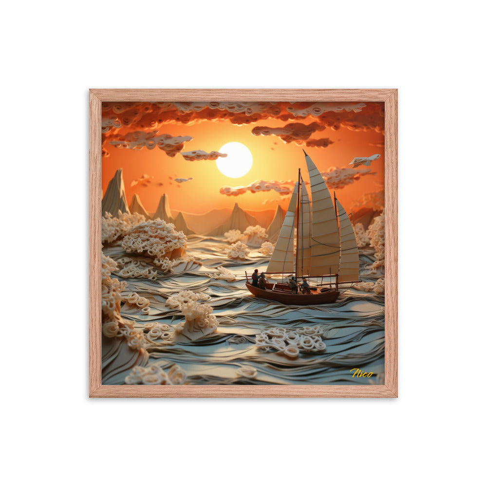 Into The Sunset Series Print #8 - Framed Paper Print