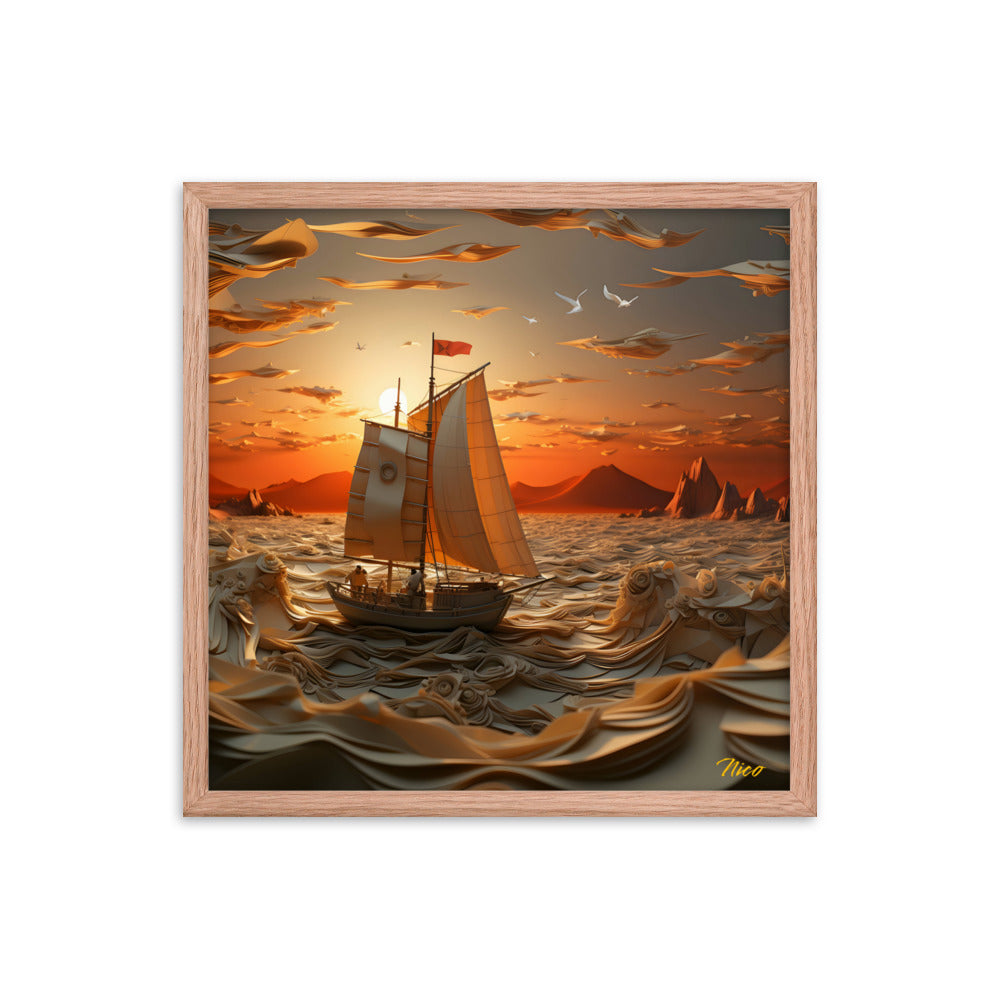 Into The Sunset Series Print #7 - Framed Paper Print