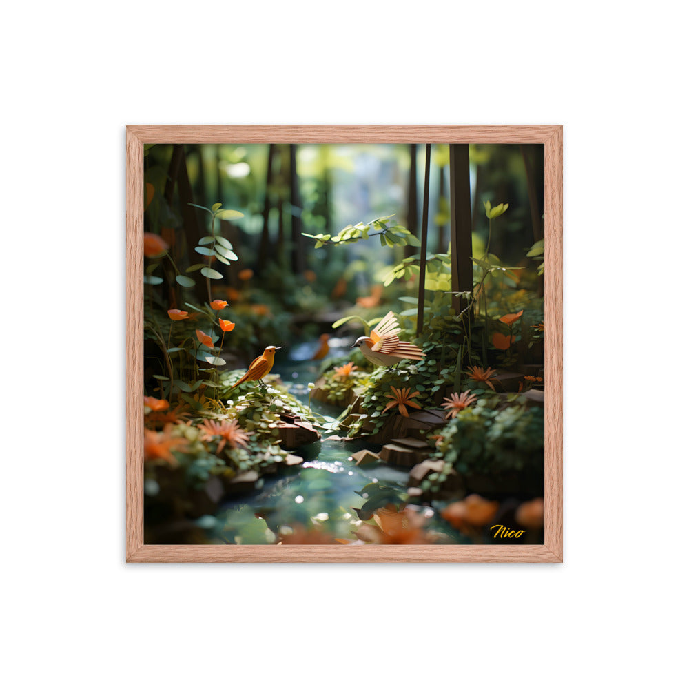 Relaxing By The Brook Series Print #6 - Framed Paper Print