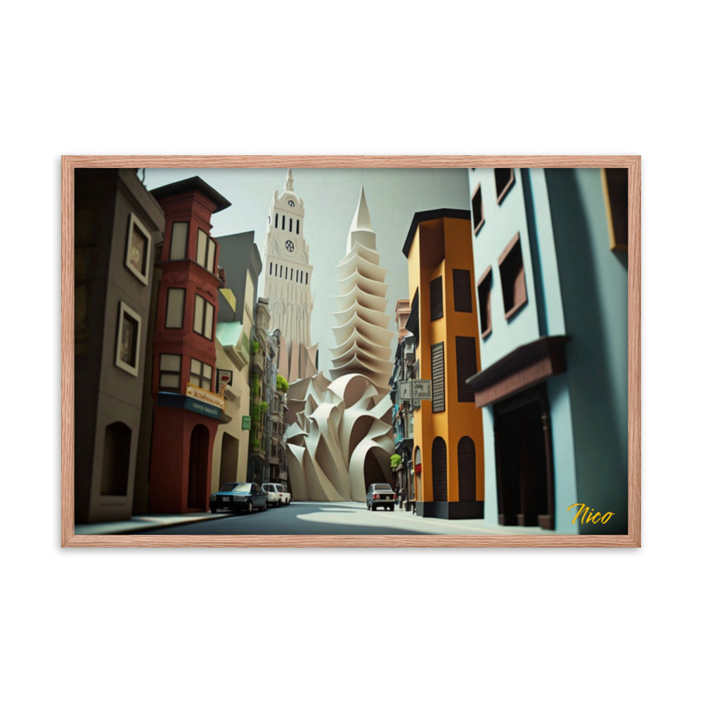 Via The Metropolis Series Print #1 - Framed Paper Print