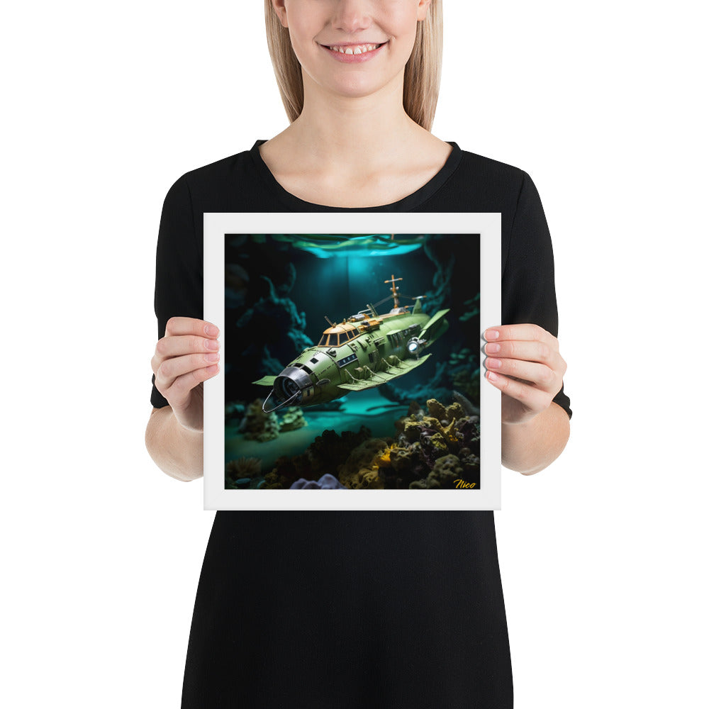 20,000 Leagues Under The Sea Series Print #10 - Framed Paper Print