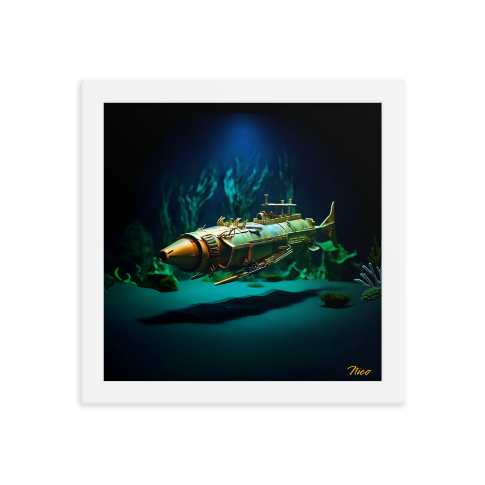 20,000 Leagues Under The Sea Series Print #6 - Framed Paper Print