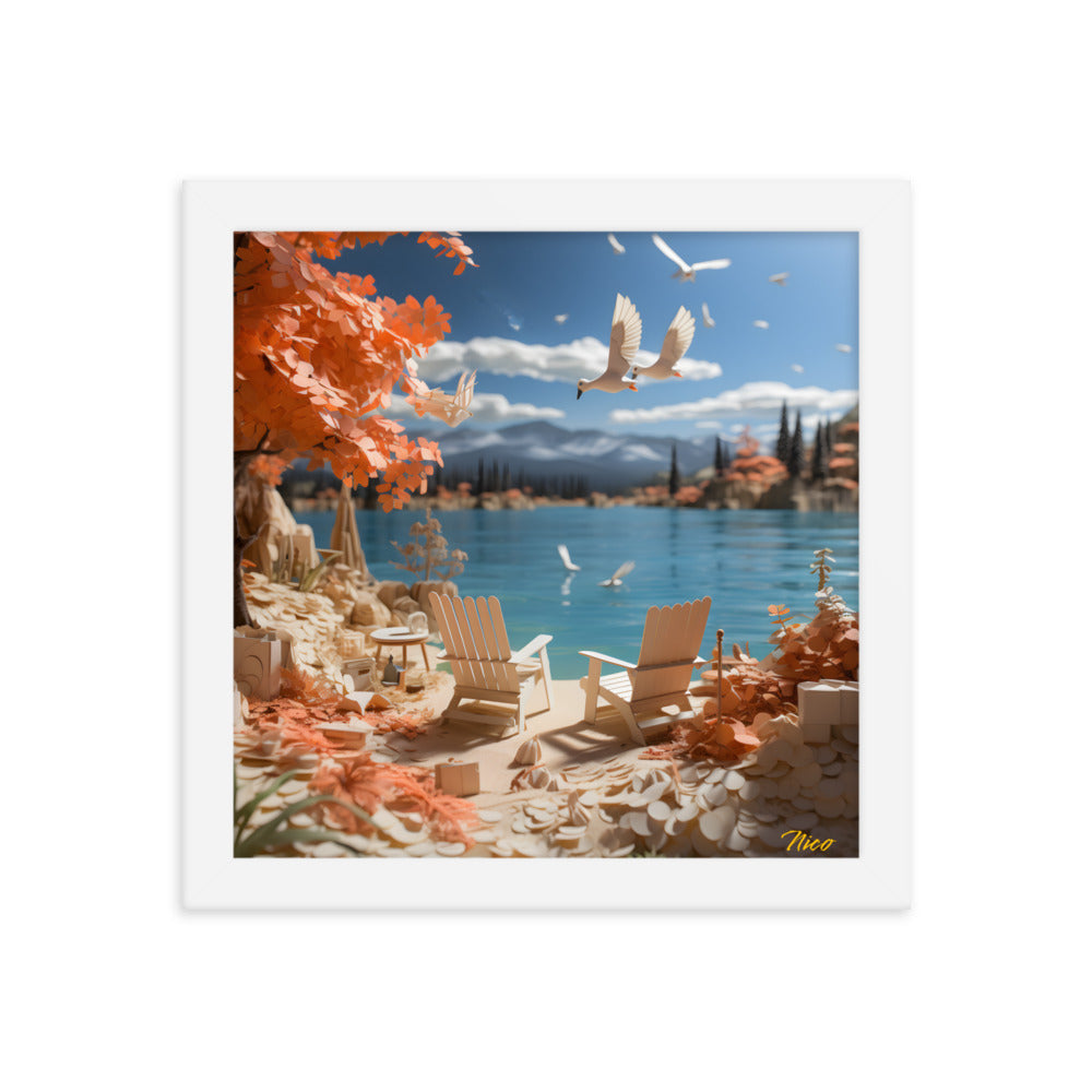 Atop The Mountain Lakeshore Series Print #10 - Framed Paper Print