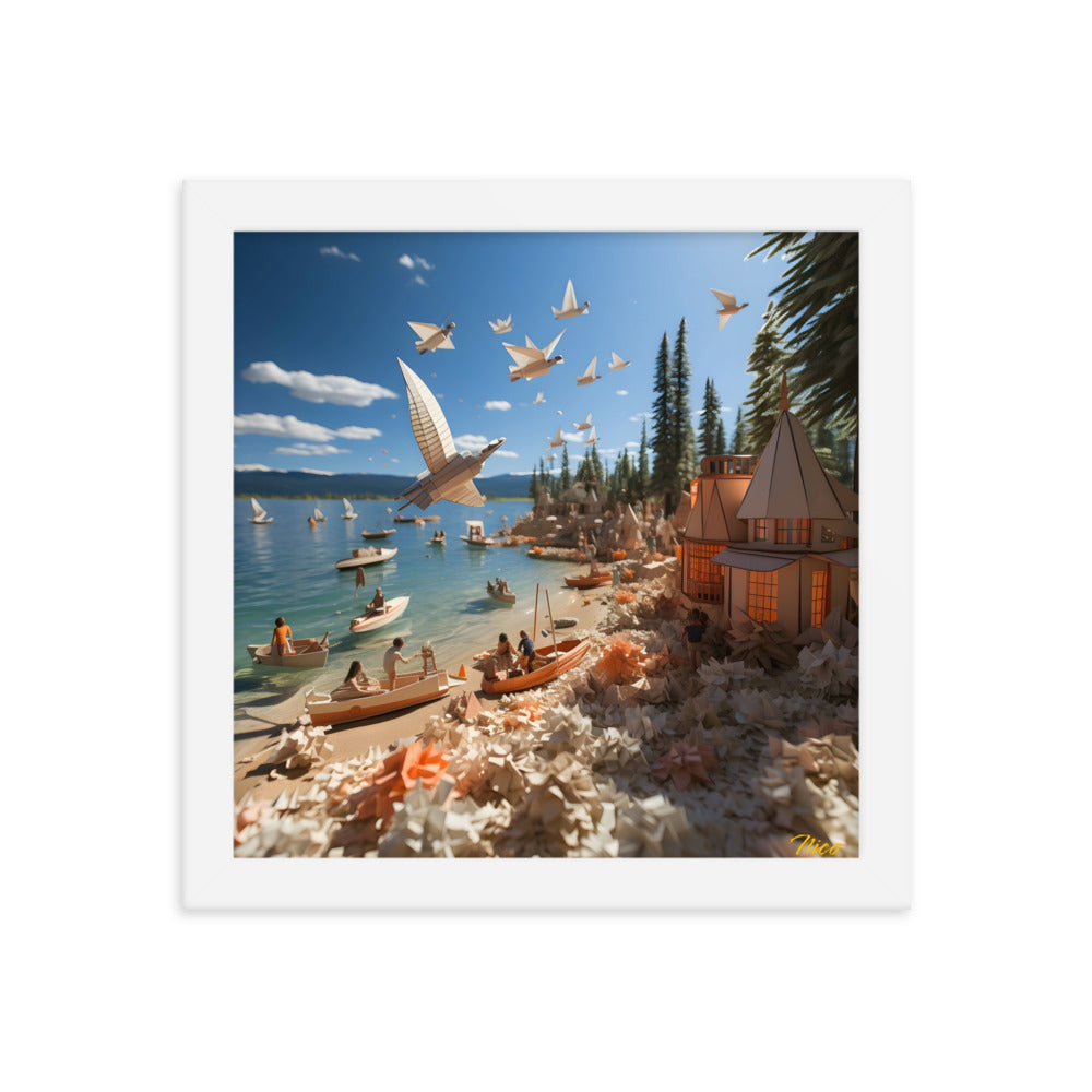 Atop The Mountain Lakeshore Series Print #6 - Framed Paper Print