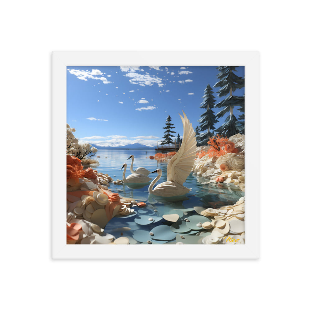 Atop The Mountain Lakeshore Series Print #1 - Framed Paper Print