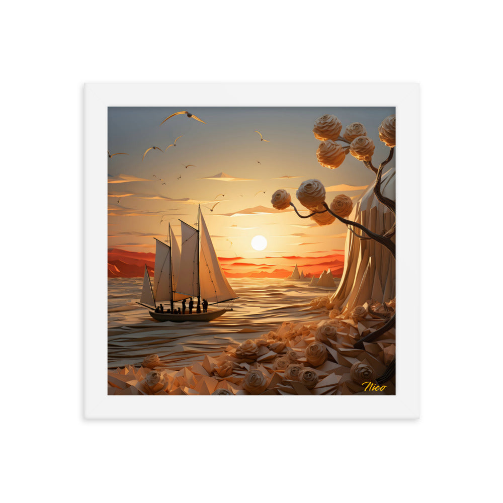 Into The Sunset Series Print #10 - Framed Paper Print