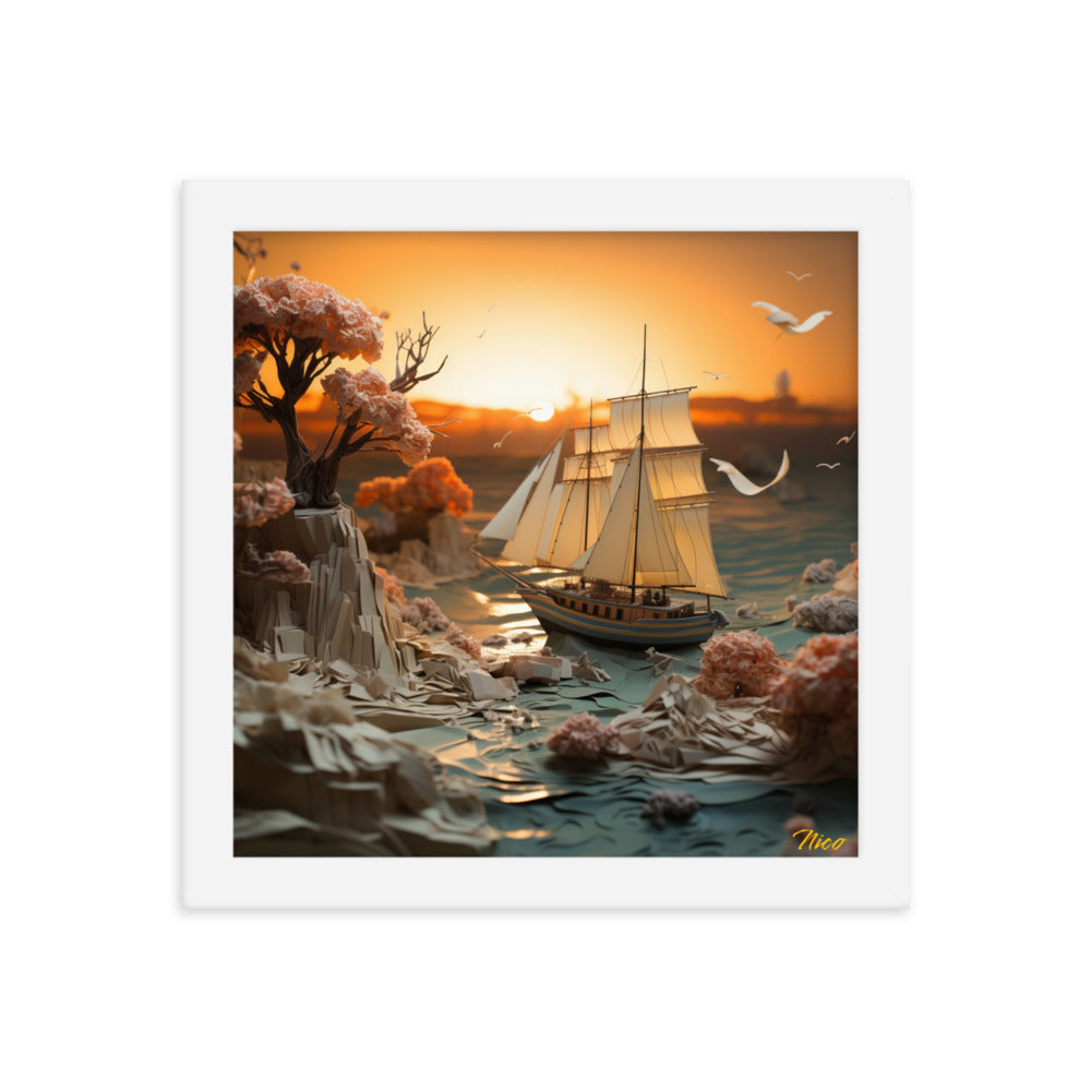 Into The Sunset Series Print #3 - Framed Paper Print