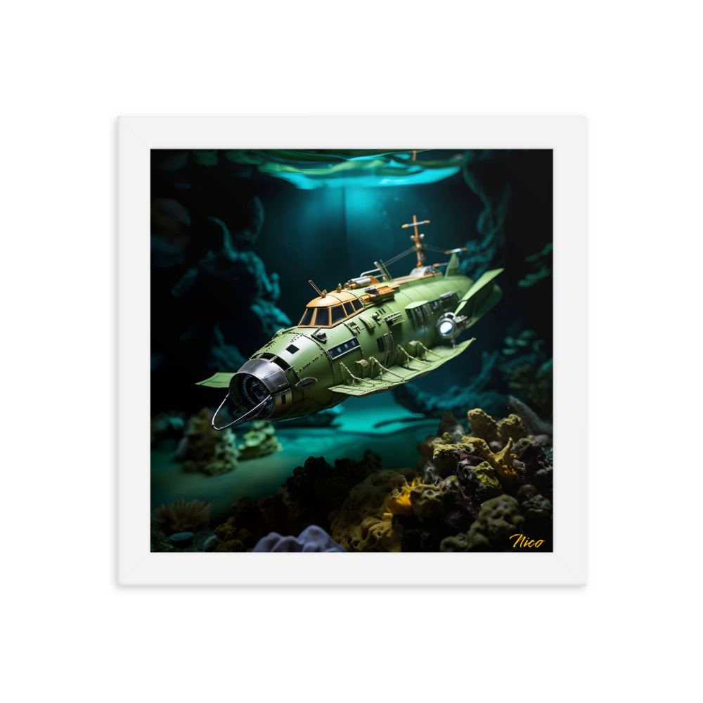 20,000 Leagues Under The Sea Series Print #10 - Framed Paper Print