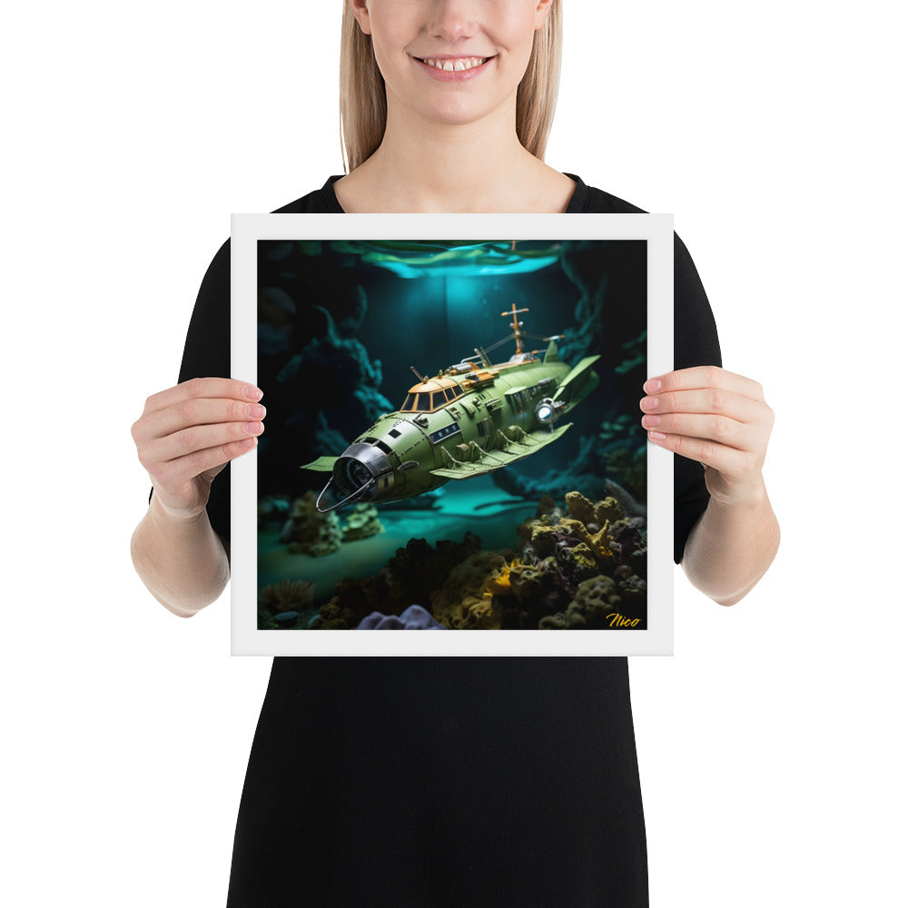 20,000 Leagues Under The Sea Series Print #10 - Framed Paper Print