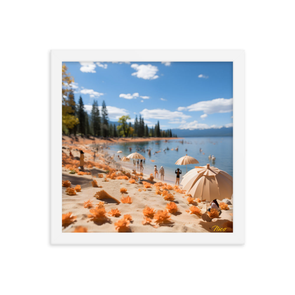 Atop The Mountain Lakeshore Series Print #8 - Framed Paper Print