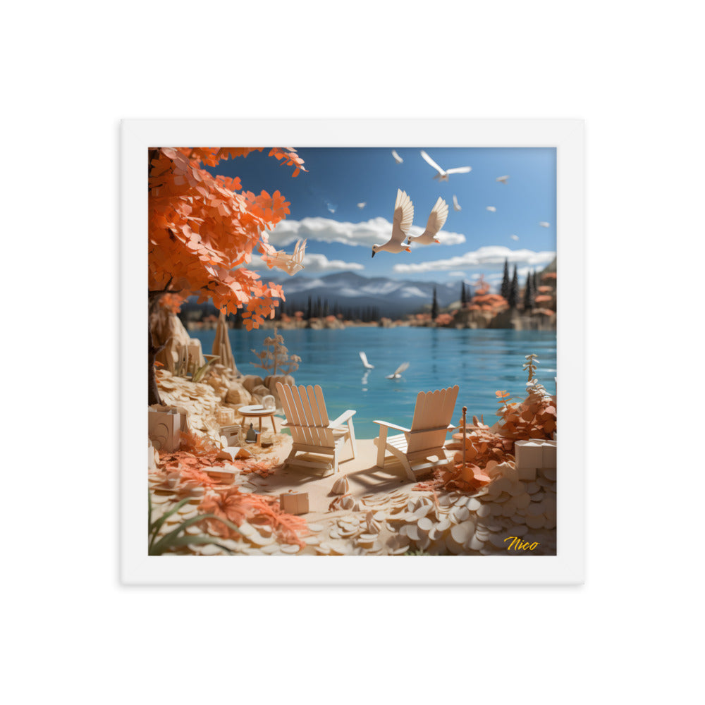 Atop The Mountain Lakeshore Series Print #10 - Framed Paper Print