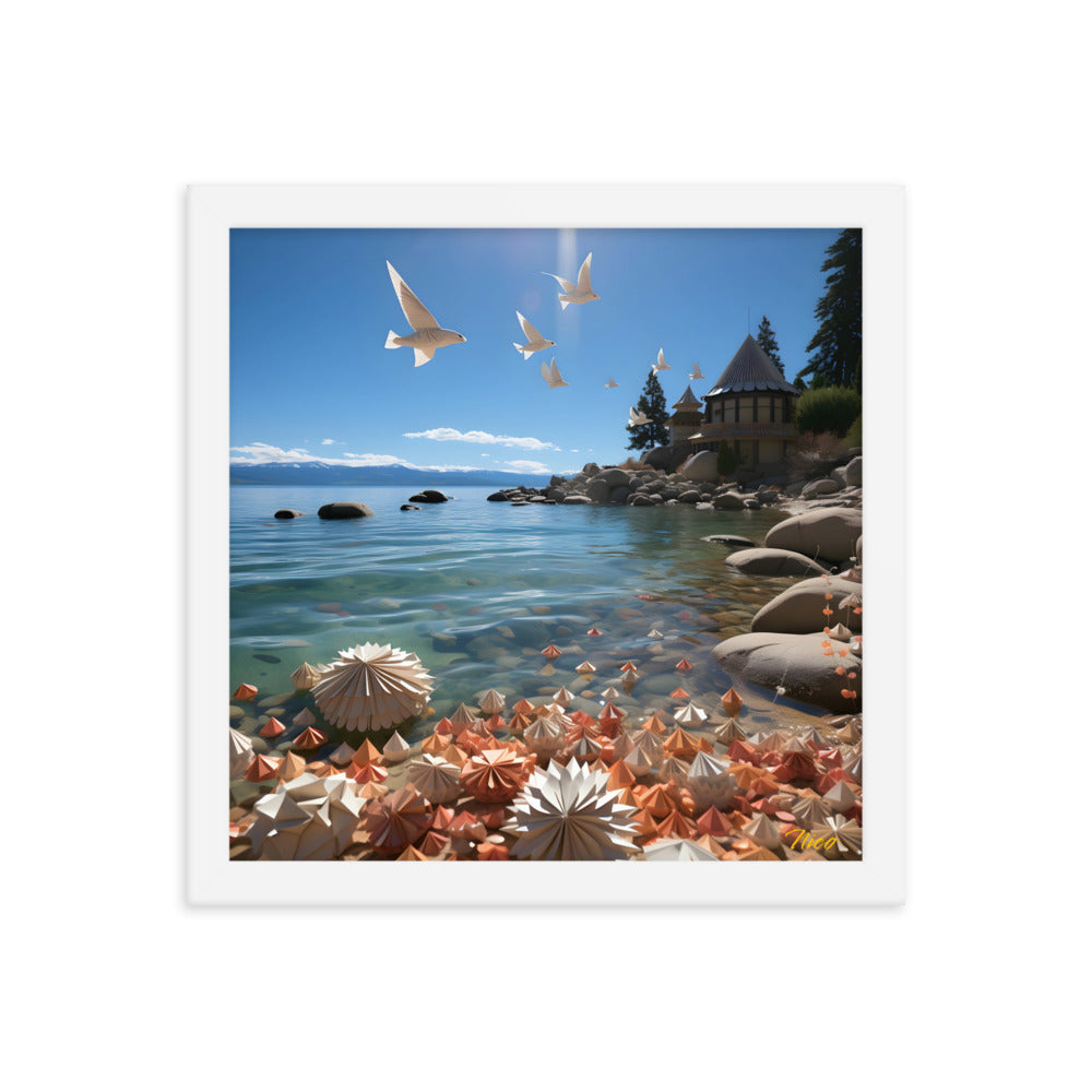 Atop The Mountain Lakeshore Series Print #3 - Framed Paper Print