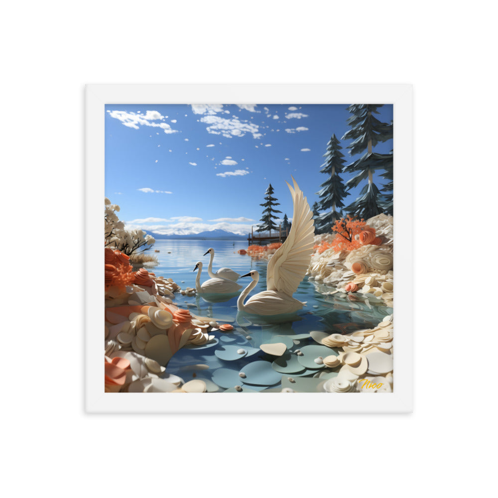 Atop The Mountain Lakeshore Series Print #1 - Framed Paper Print