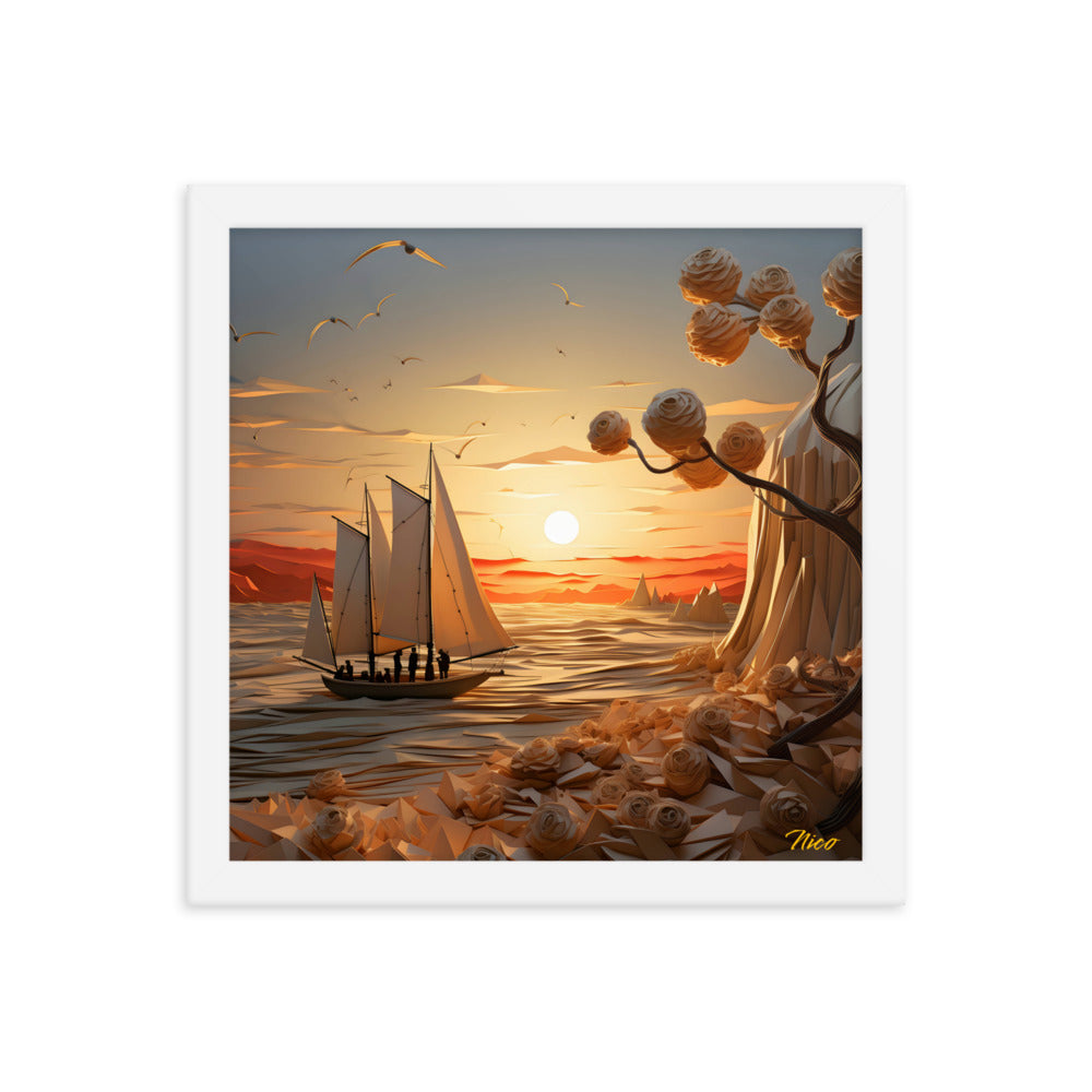 Into The Sunset Series Print #10 - Framed Paper Print