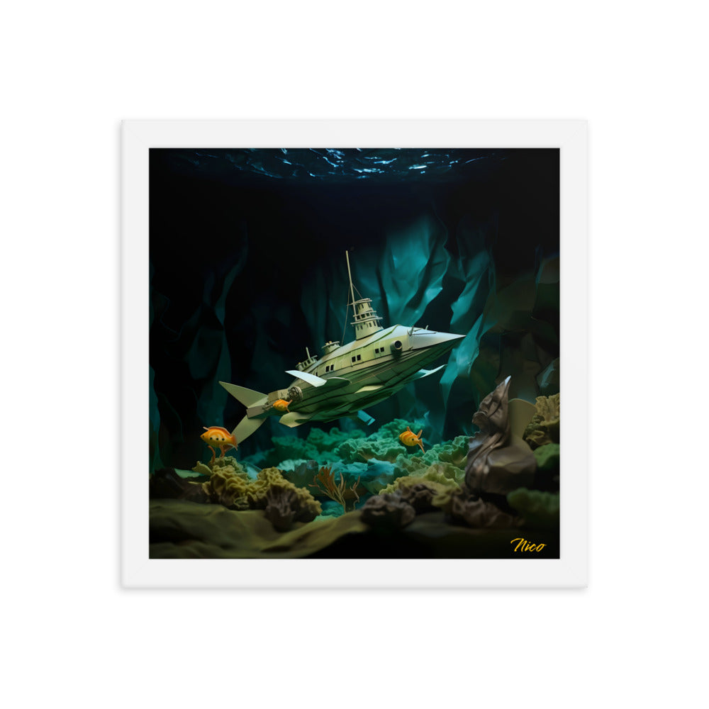 20,000 Leagues Under The Sea Print #8 - Framed Paper Print