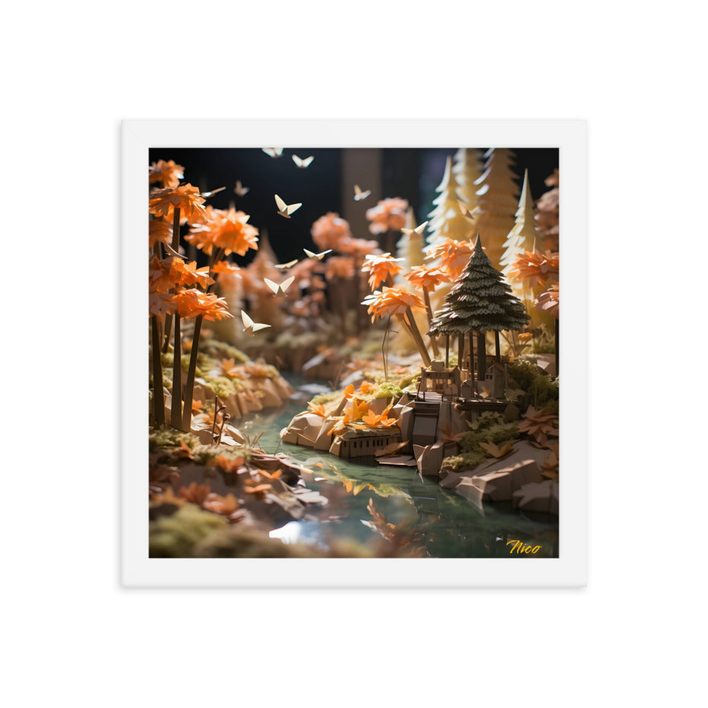 Relaxing By The Brook Series Print #3 - Framed Paper Print