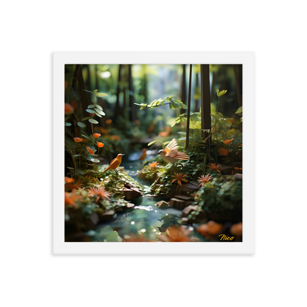 Relaxing By The Brook Series Print #6 - Framed Paper Print