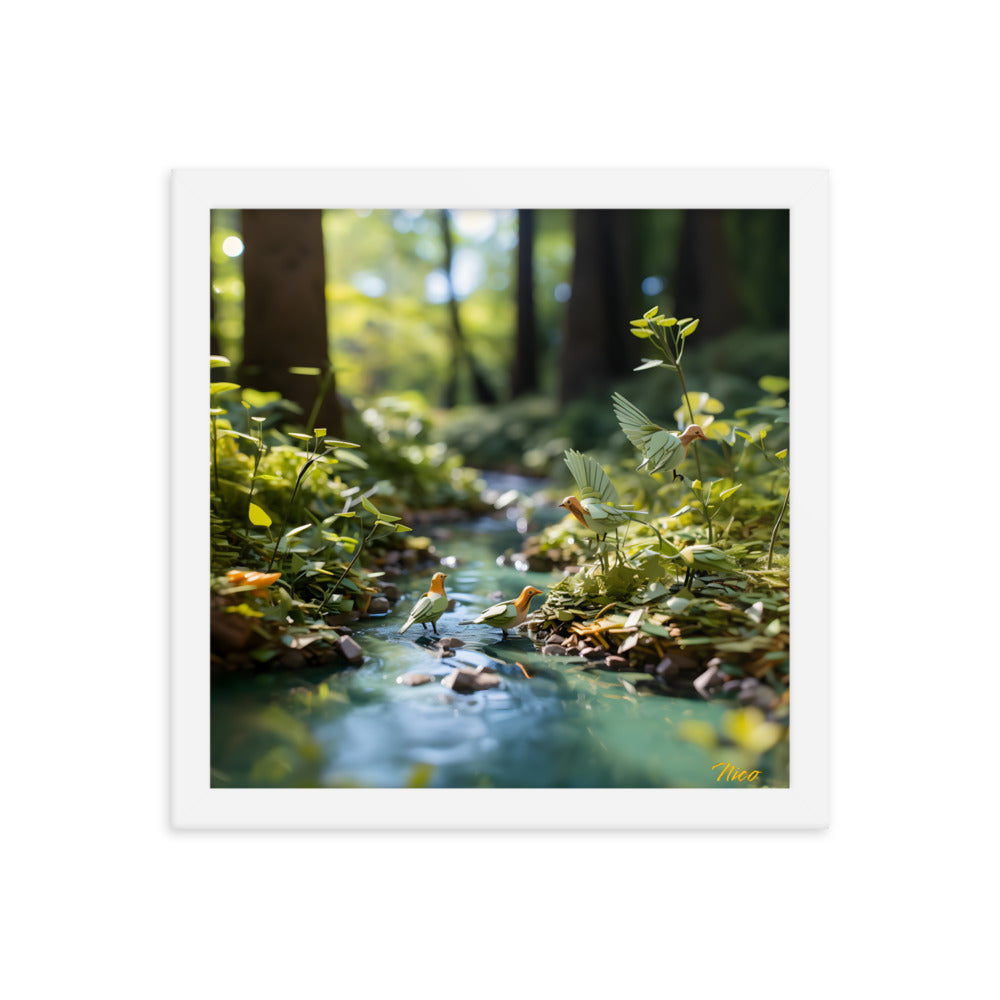 Relaxing By The Brook Series Print #8 - Framed Paper Print