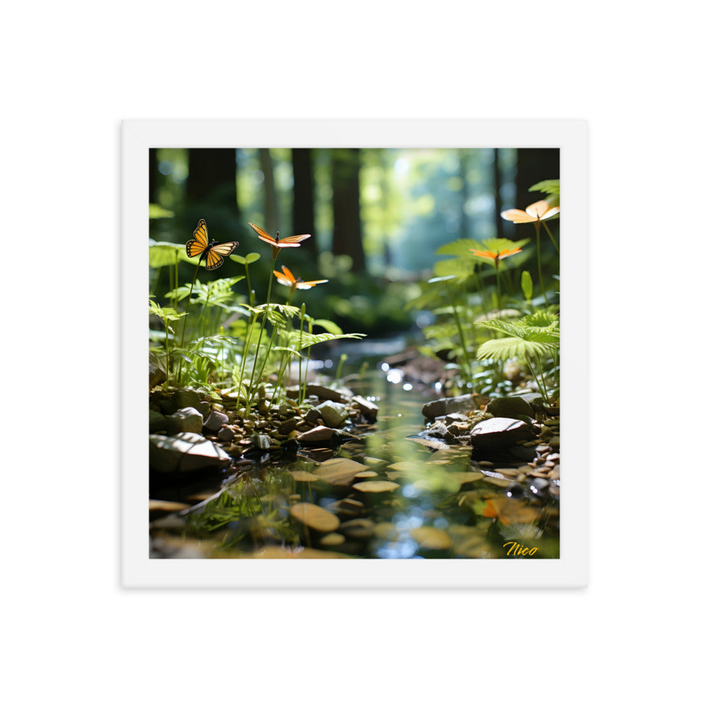 Relaxing By The Brook Series Print #9 - Framed Paper Print