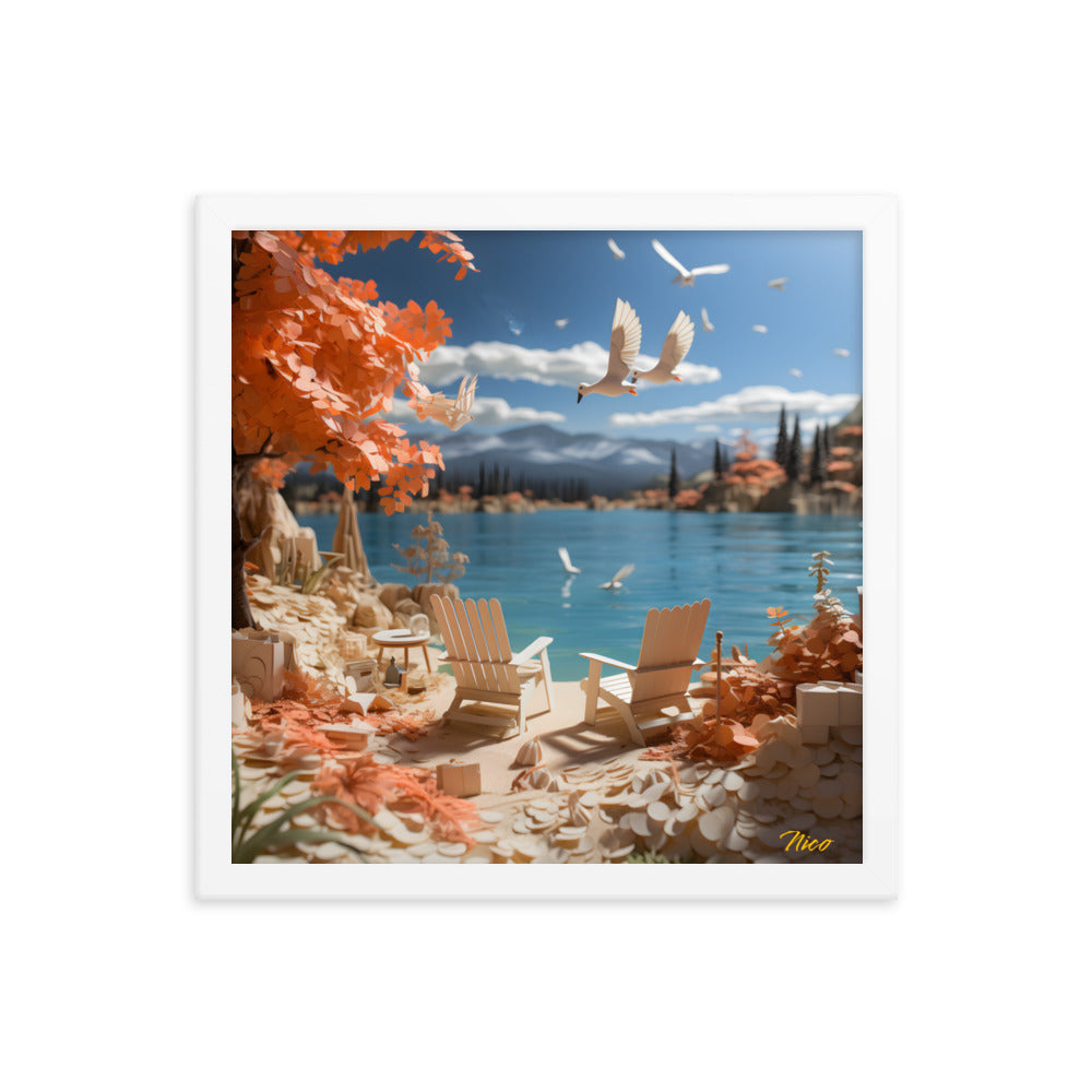 Atop The Mountain Lakeshore Series Print #10 - Framed Paper Print