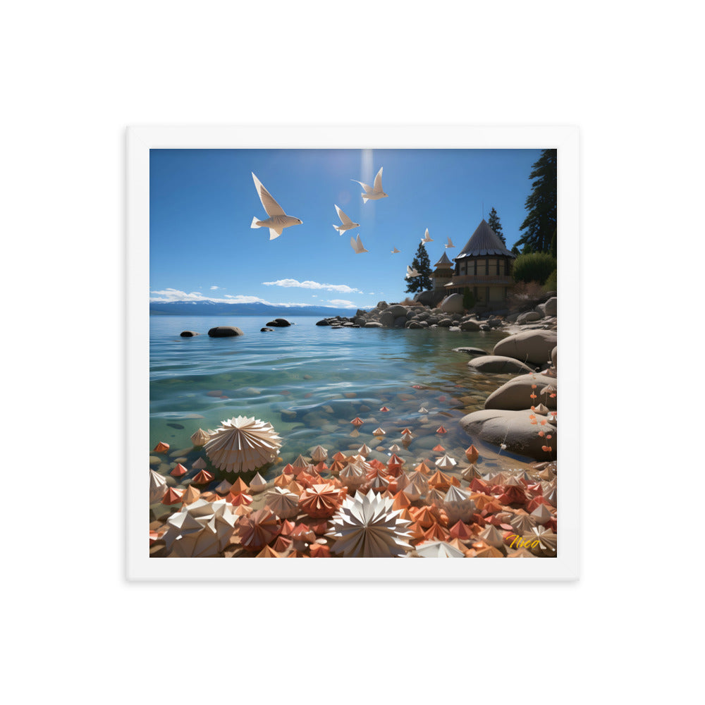 Atop The Mountain Lakeshore Series Print #3 - Framed Paper Print