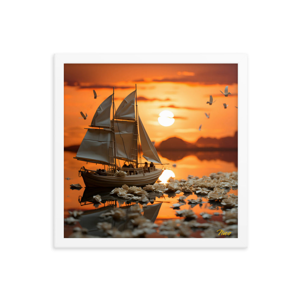 Into The Sunset Series Print #9 - Framed Paper Print