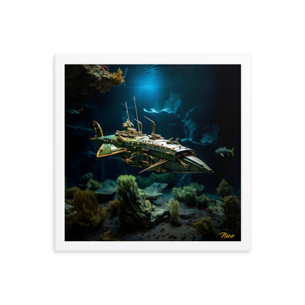 20,000 Leagues Under The Sea Print #1 - Framed Paper Print