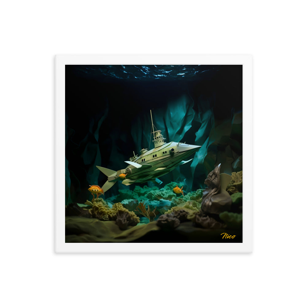 20,000 Leagues Under The Sea Print #8 - Framed Paper Print