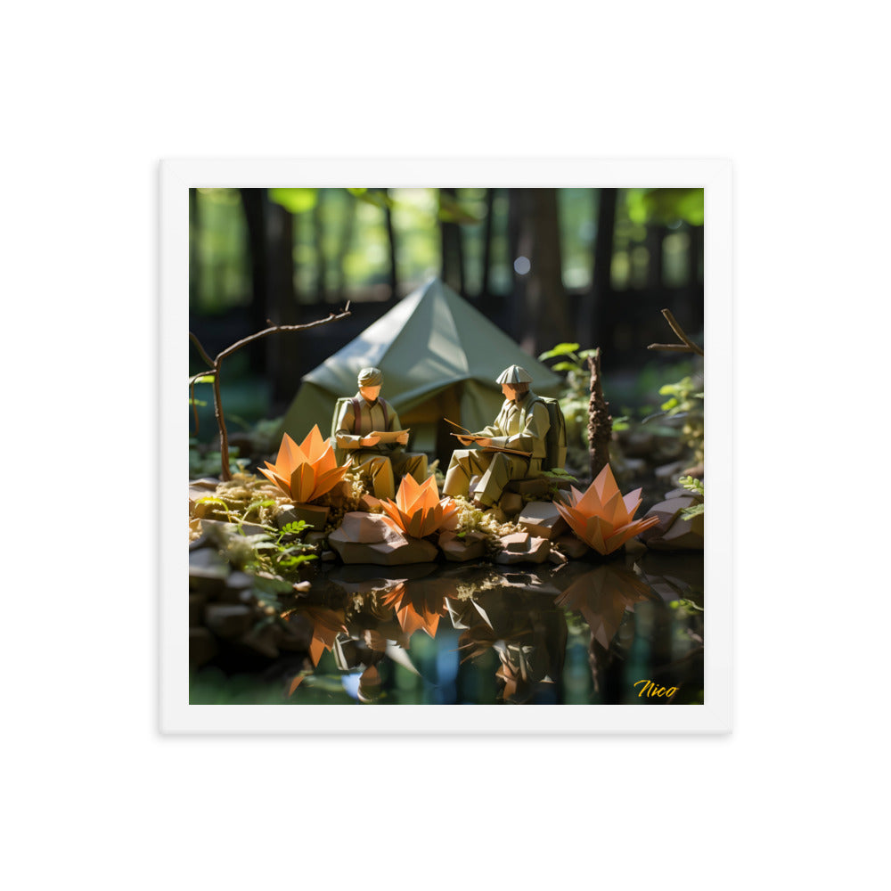 Relaxing By The Brook Series Print #7 - Framed Paper Print