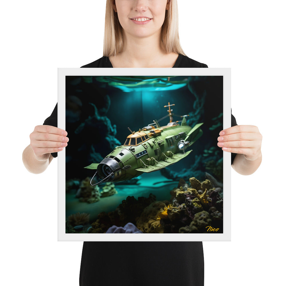 20,000 Leagues Under The Sea Series Print #10 - Framed Paper Print