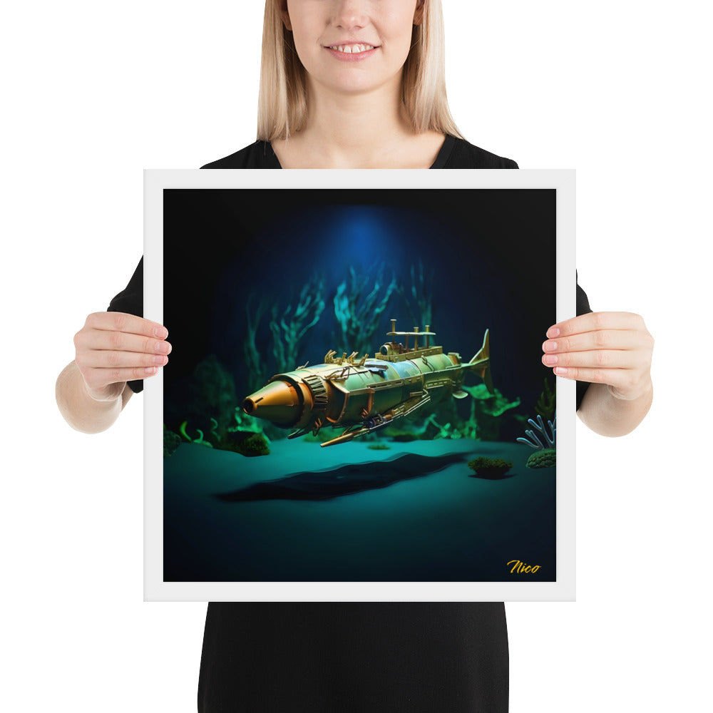 20,000 Leagues Under The Sea Series Print #6 - Framed Paper Print