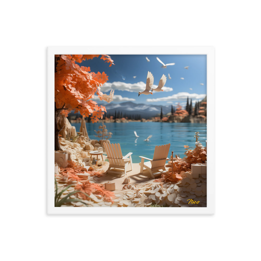 Atop The Mountain Lakeshore Series Print #10 - Framed Paper Print