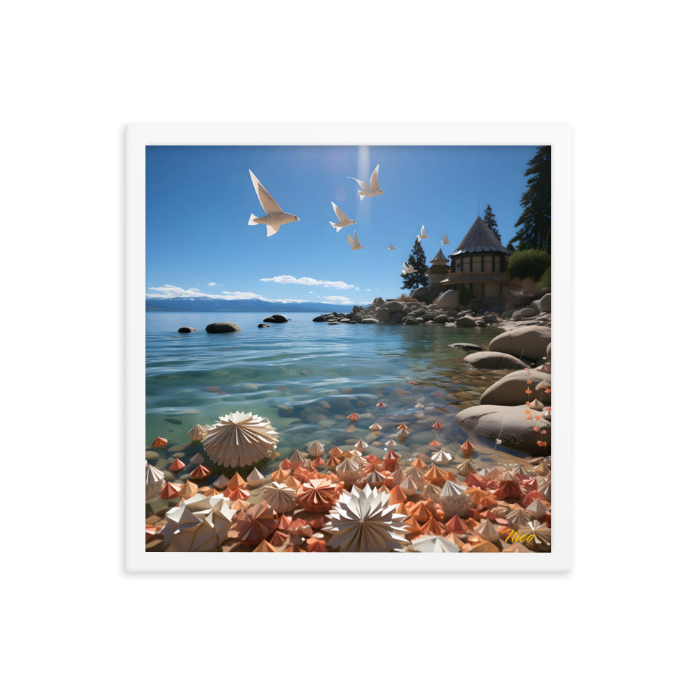 Atop The Mountain Lakeshore Series Print #3 - Framed Paper Print