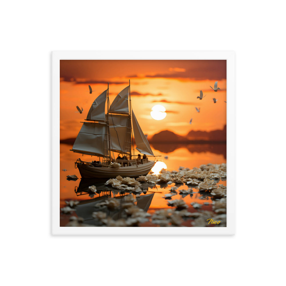 Into The Sunset Series Print #9 - Framed Paper Print